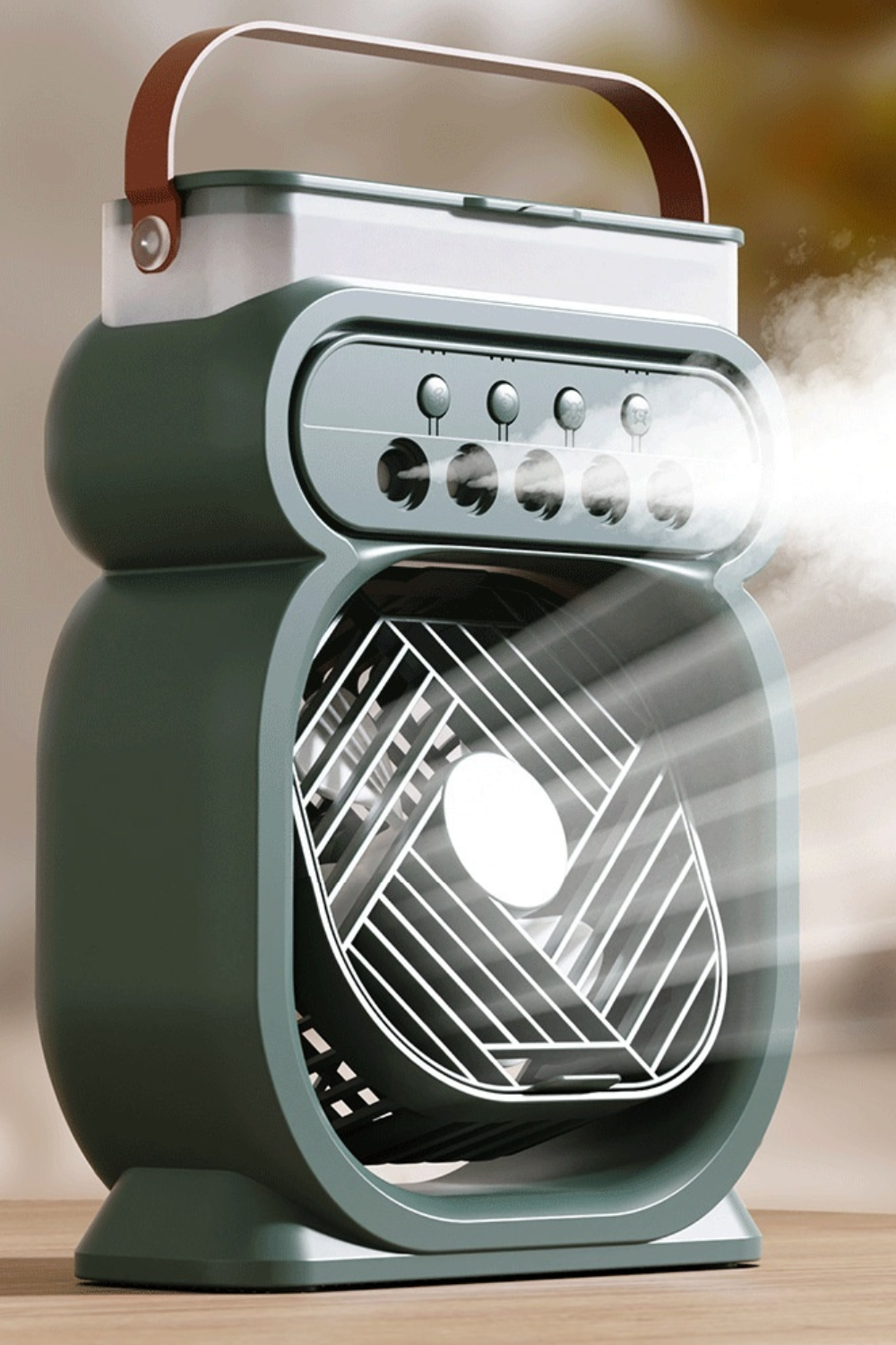 ventilateur brumisateur veilleuse vert